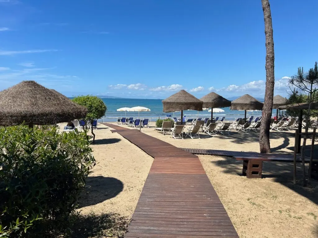 Gardens Down to a Private Beach.