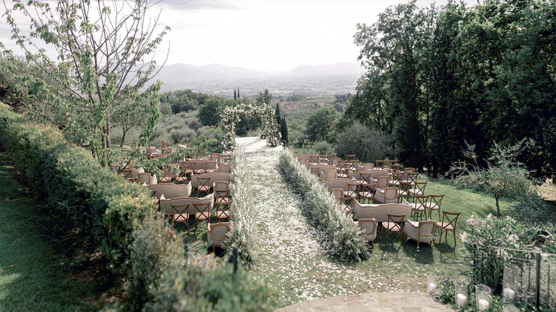 An Outdoor Ceremony over Lucca
