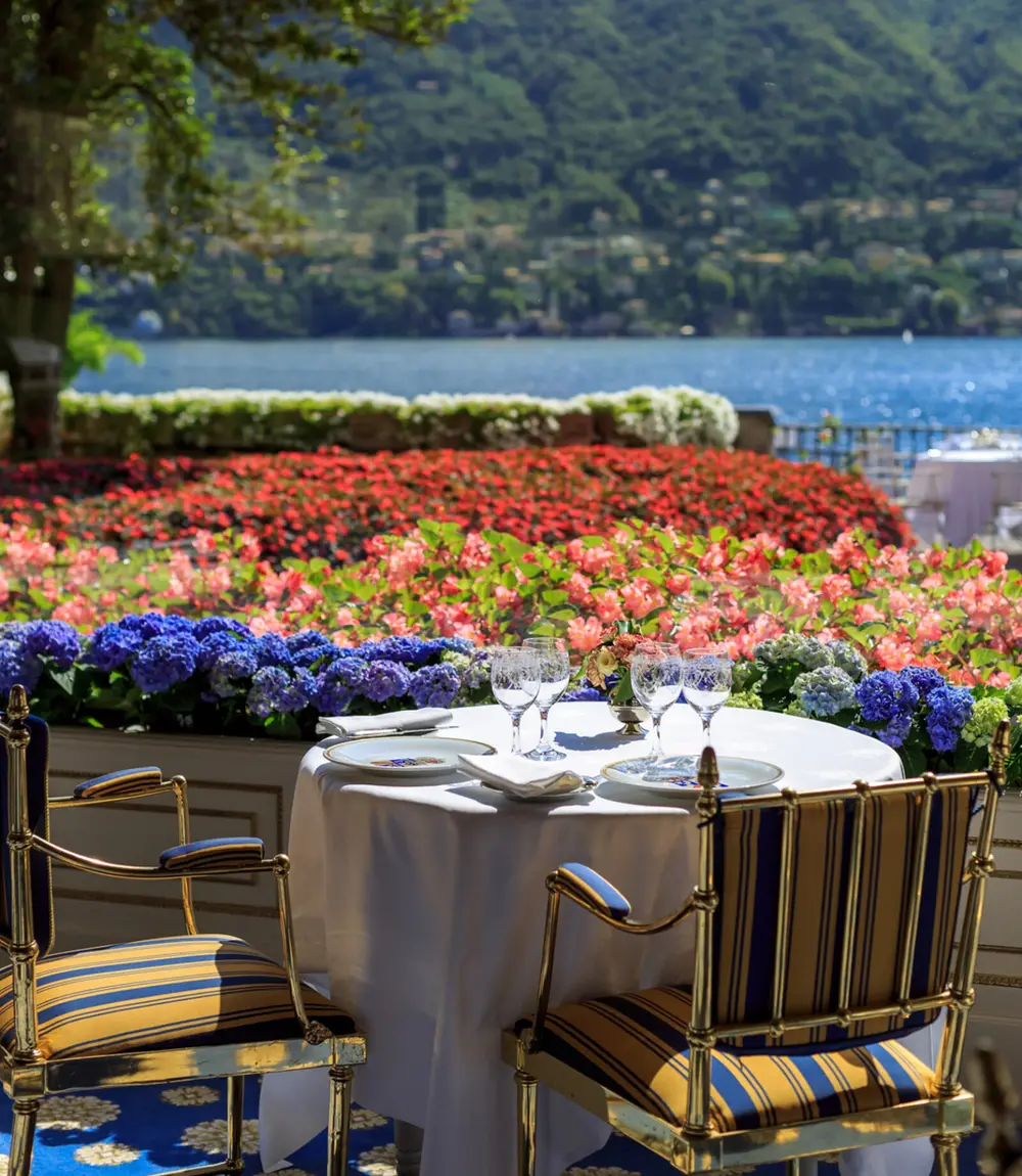 The Veranda restaurant set above Lake Como at Villa d’Este