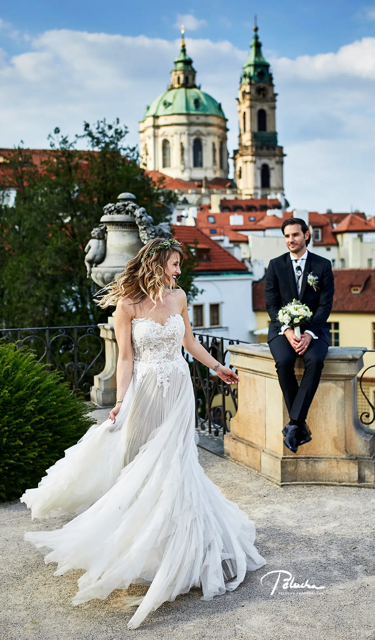 Golden hour, and the whole of Prague behind them, Petr Pělucha Photography, Prague, Czech Republic
