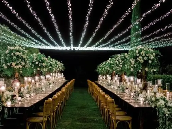 Dinner Under Fairy Lights