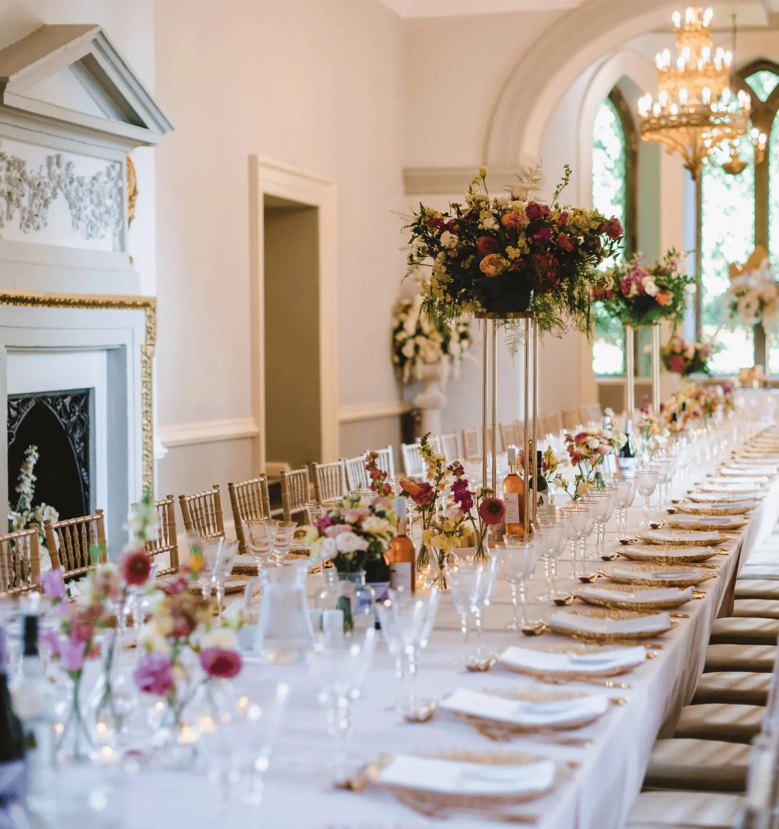 Seasonal Cooking Beneath the Chandeliers.