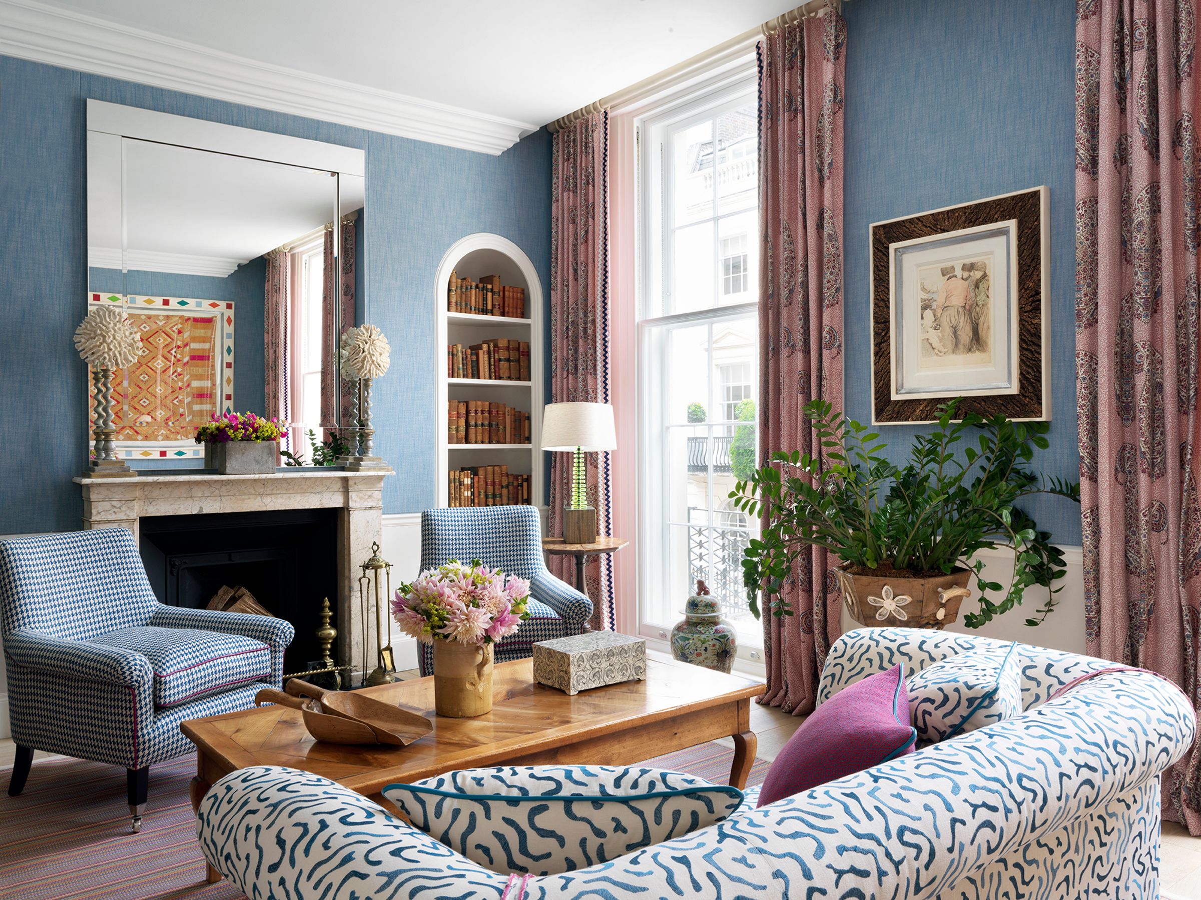 The Townhouse Drawing Room, layered in Kit Kemp design