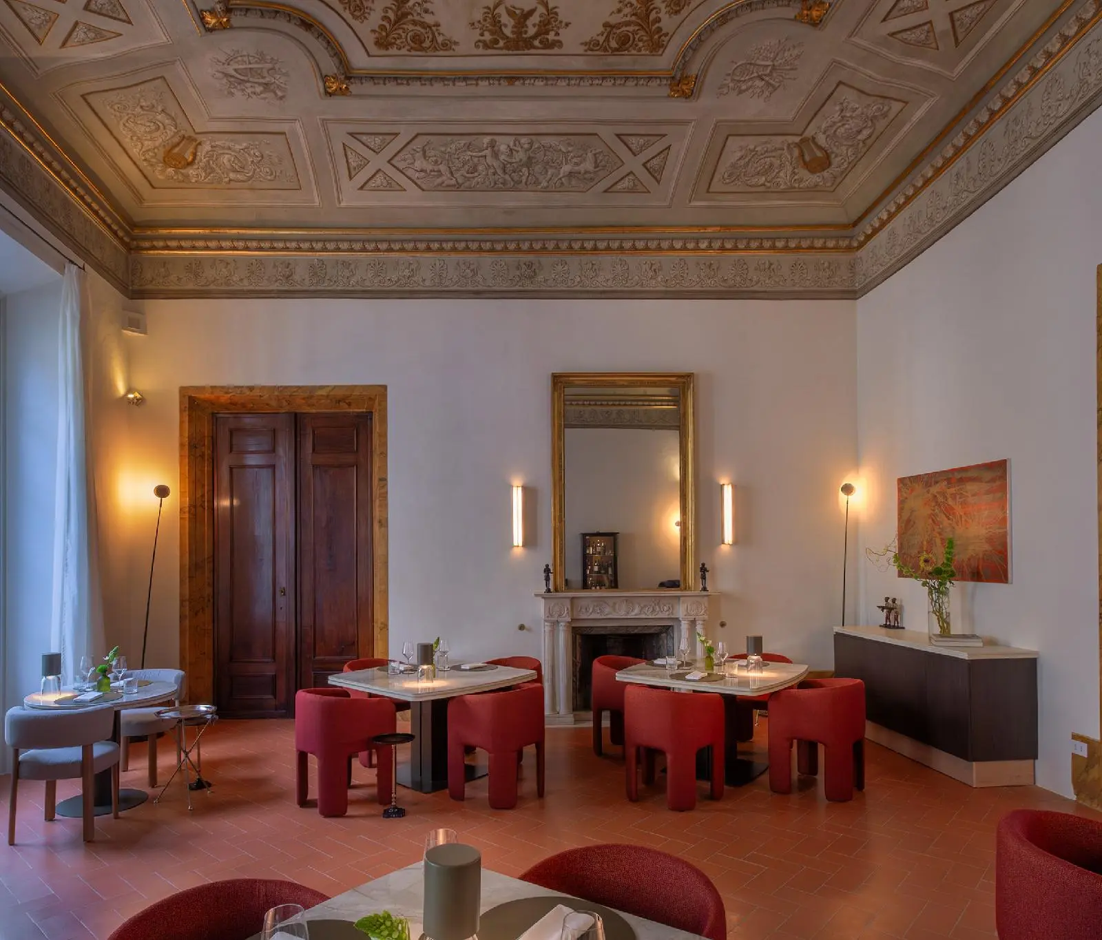 A Frescoed Table in the Palazzo.