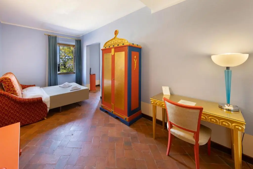 The restaurant at Villa Castiglione, the restored convent near Florence