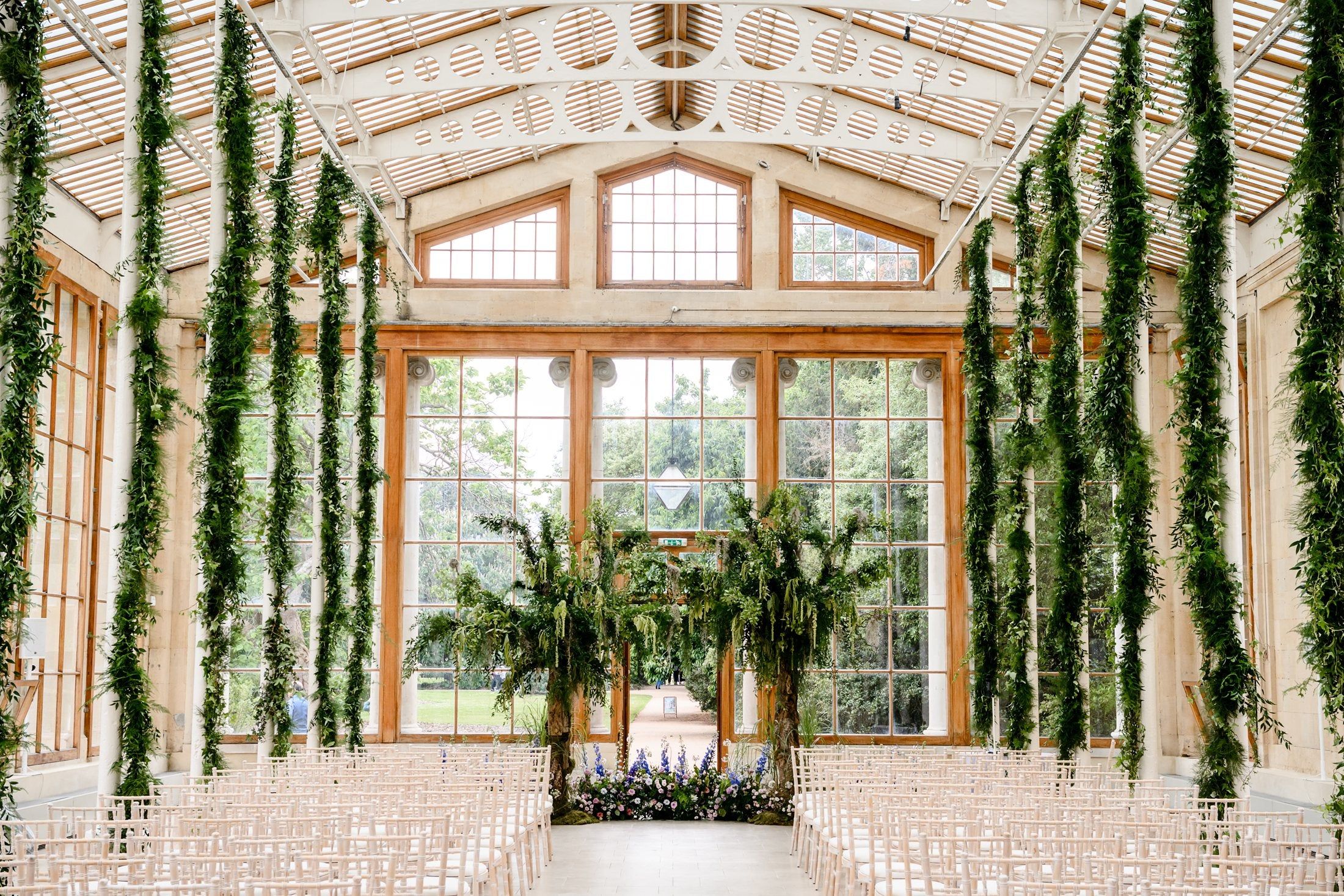 Wildabout Flowers dressing the Nash Conservatory, Kew Gardens