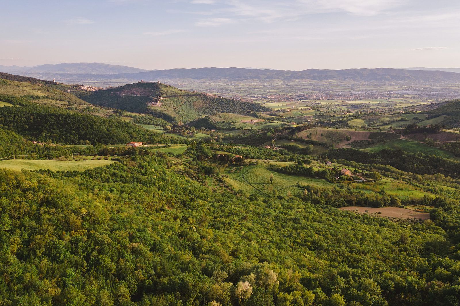 The Estate from the Air, Castello di Petrata, Assisi, Italy