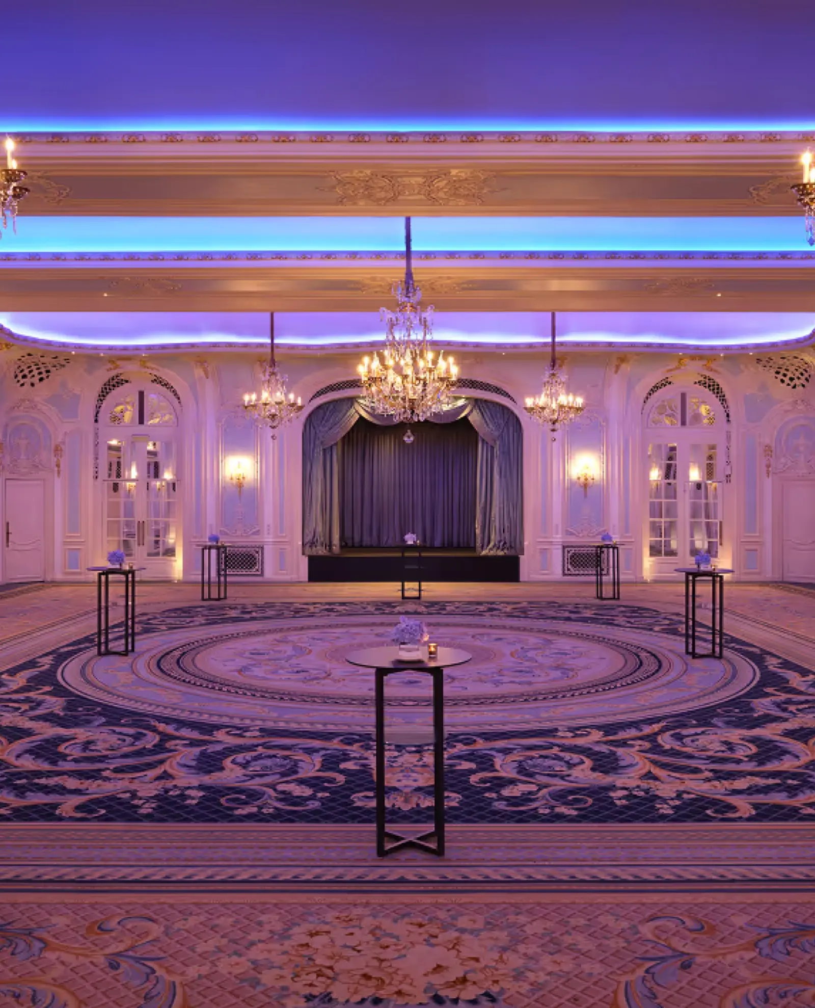 A Ballroom on the Strand. The River at the Window.