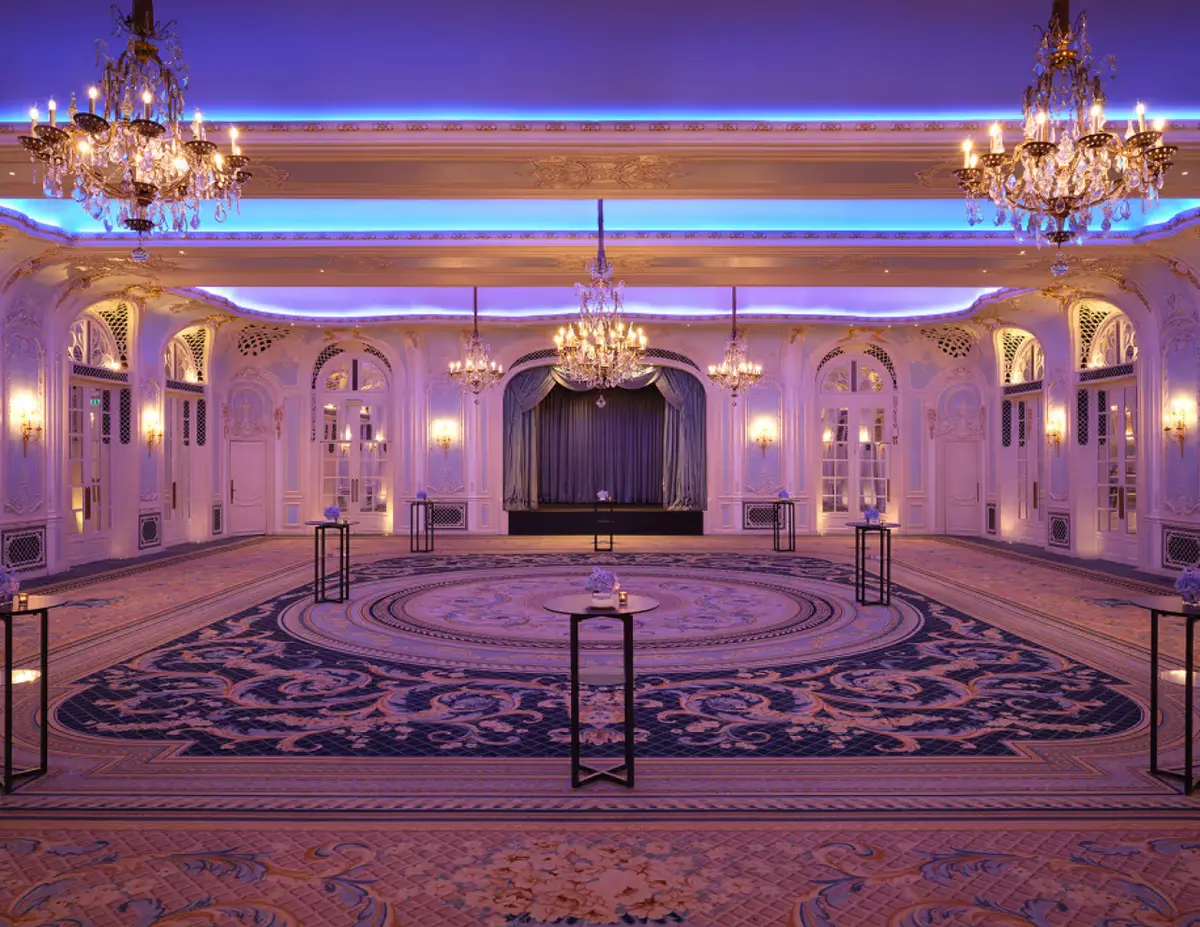 The Lancaster Ballroom, Set for a Reception, The Savoy, Covent Garden, England