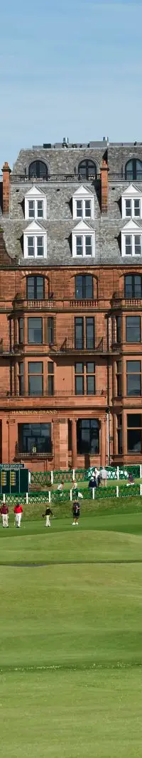 The Old Course Hotel above the Old Course and St Andrews