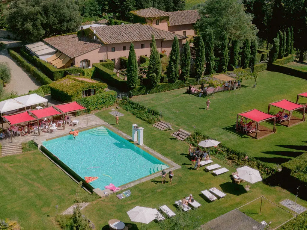 Three Pools, the Chianti Hills and a Wine Cellar.