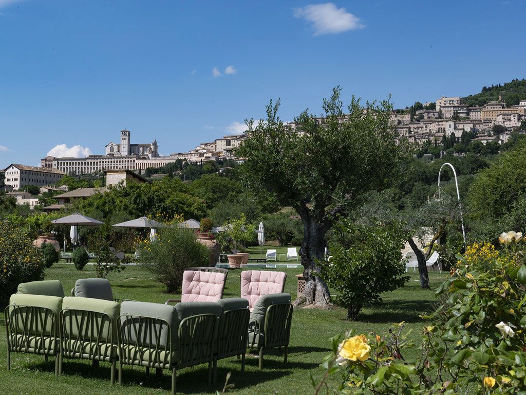 The couple in the olive grove, Assisi above
