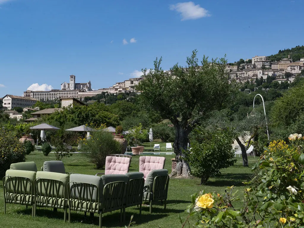 The couple in the olive grove, Assisi above