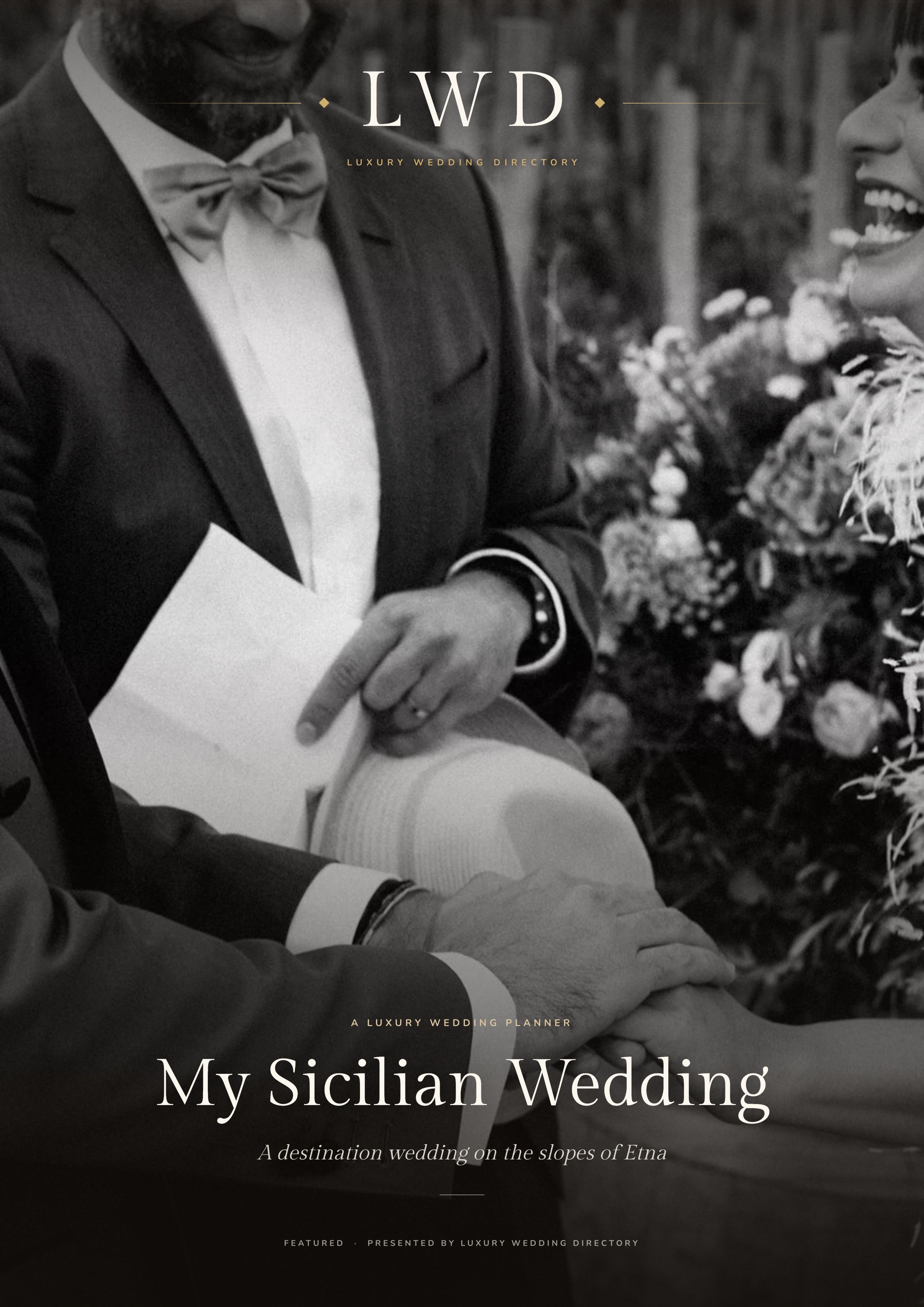 My Sicilian Wedding, cover