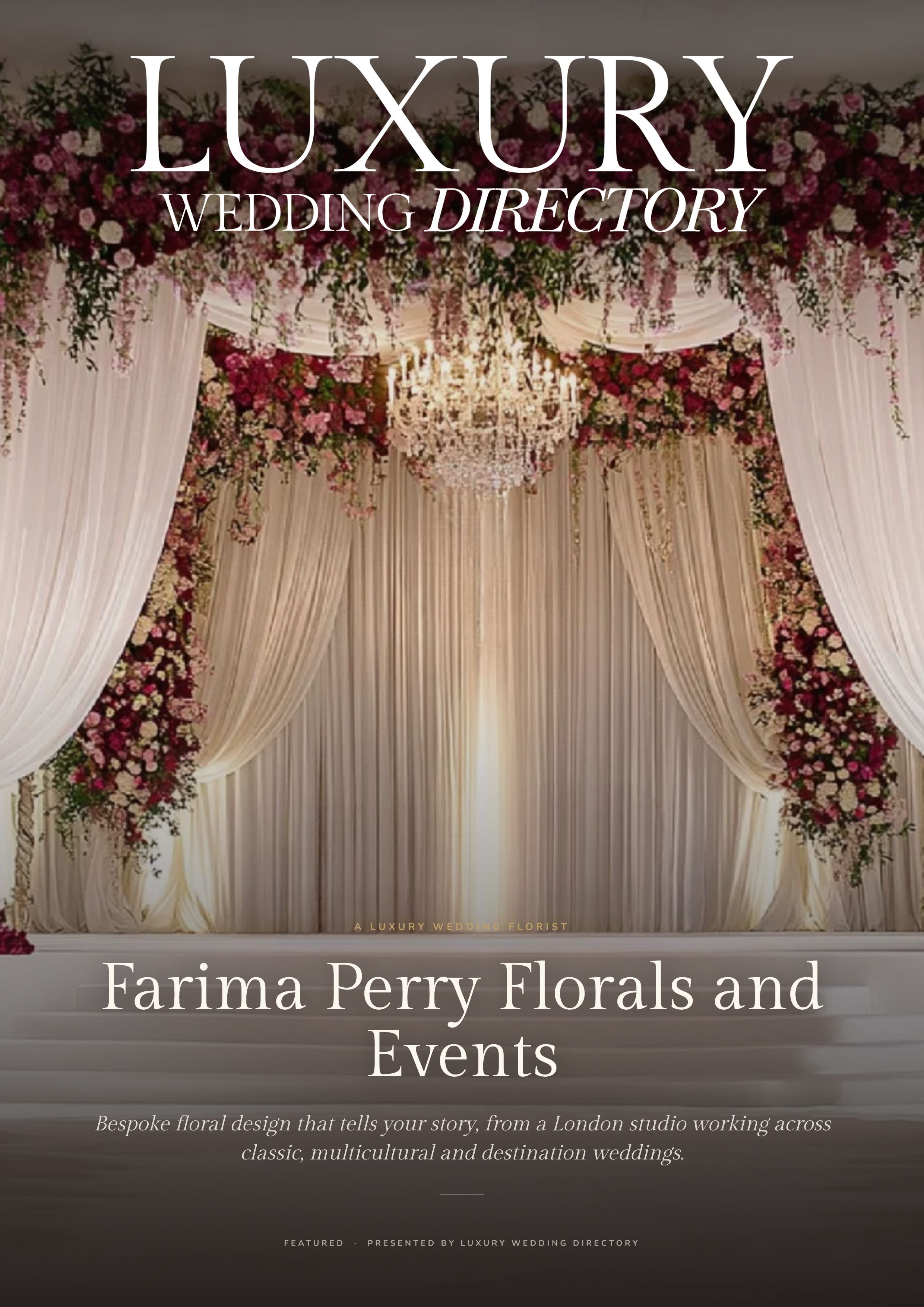 Farima Perry Florals and Events, cover