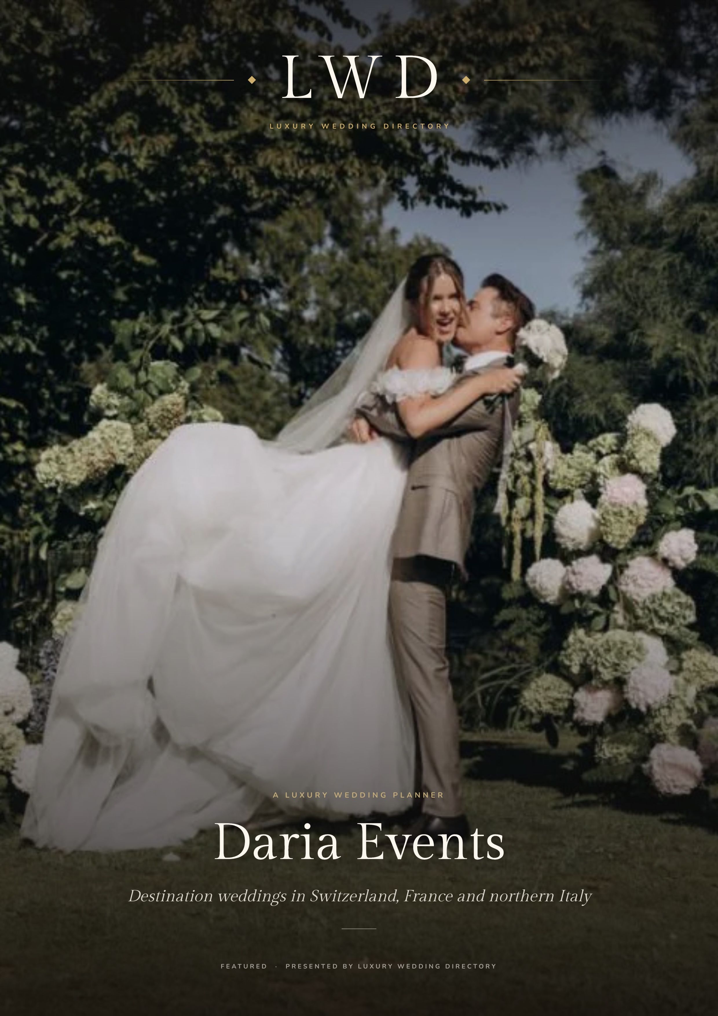 Daria Events & Weddings, cover