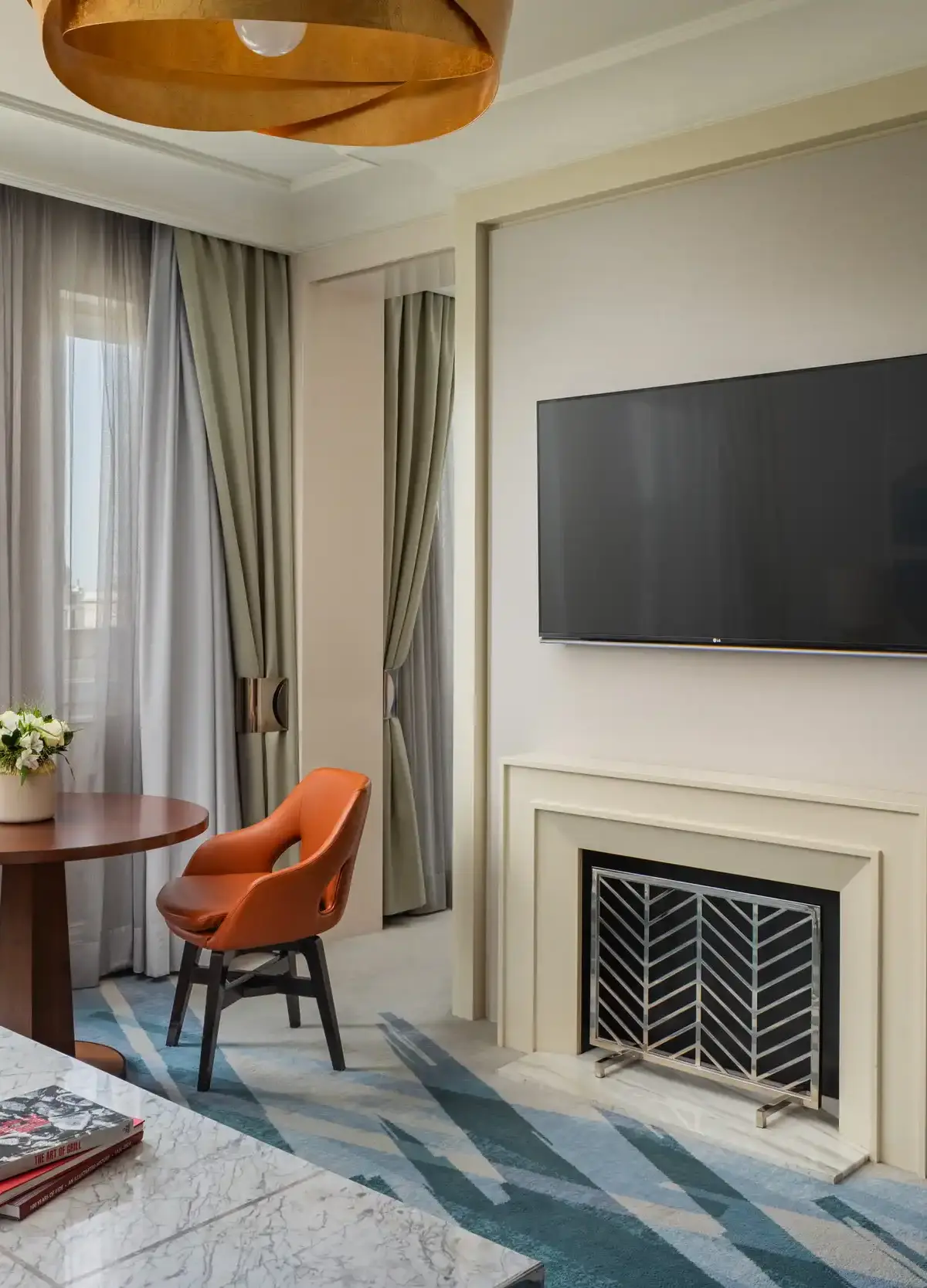 Palace Suite with salon, private dining, and opulent décor